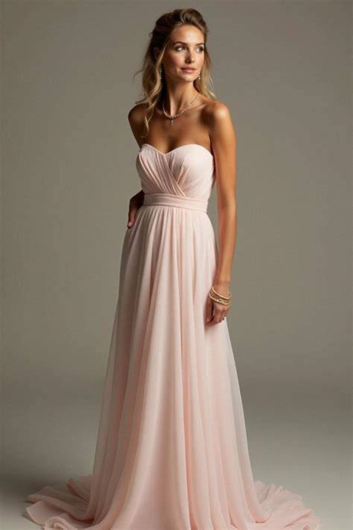 strapless bridesmaid dress