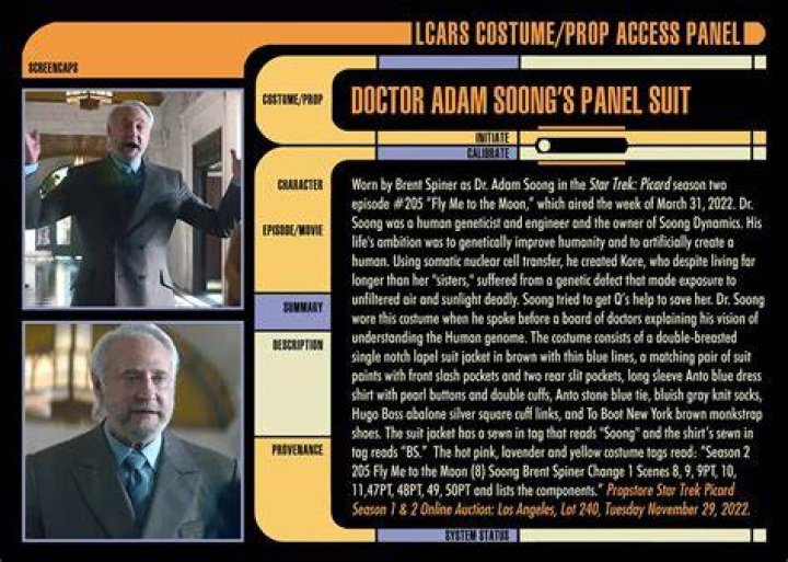 The Adam Soong Easter egg in Star Trek: Picard Season 2 Episode 2