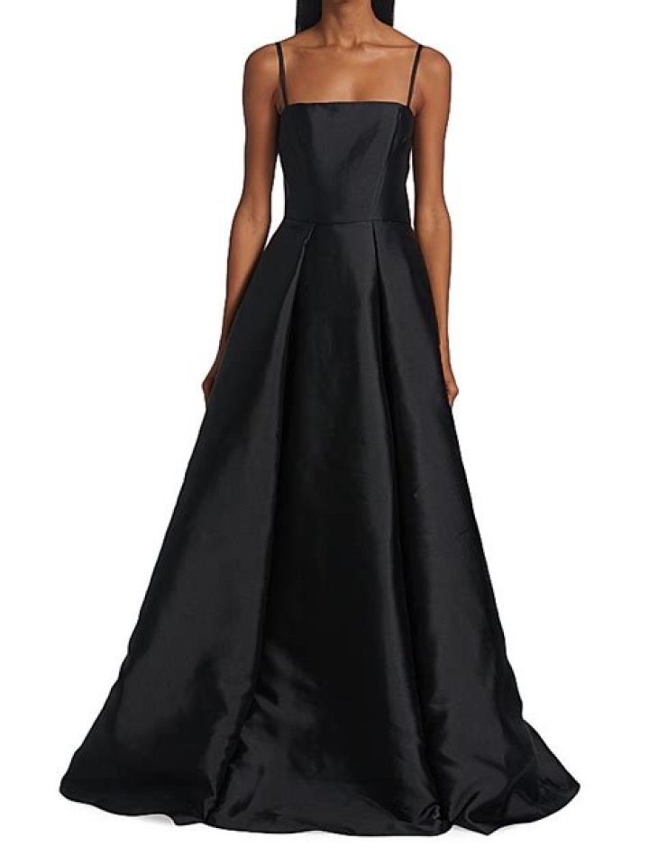 vera wang diane fit flare gown saks