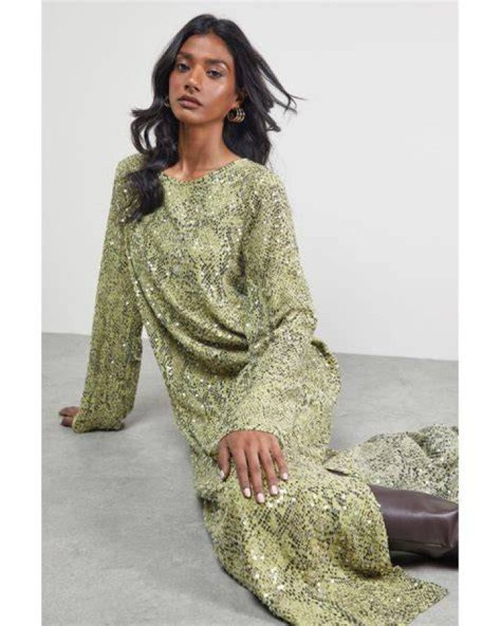 Warehouse sequin dress