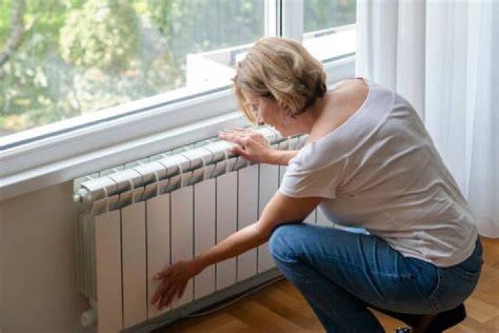 woman at radiator