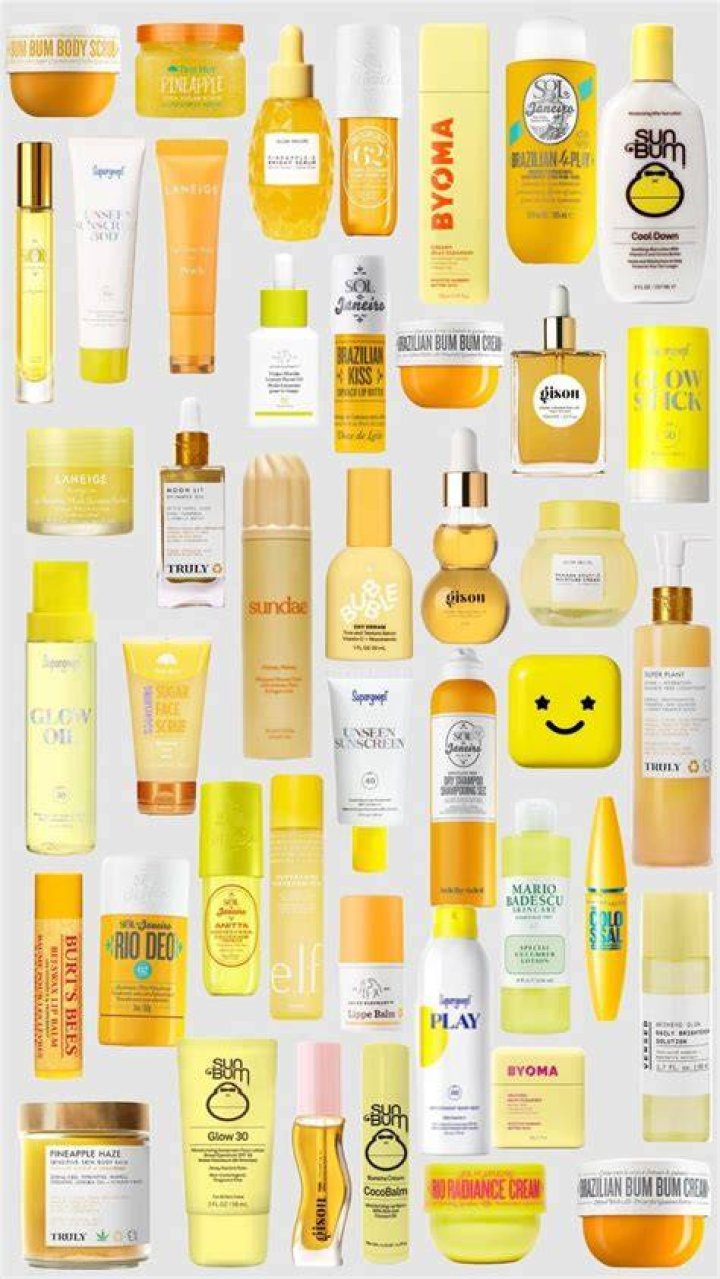 yellow packaged body care